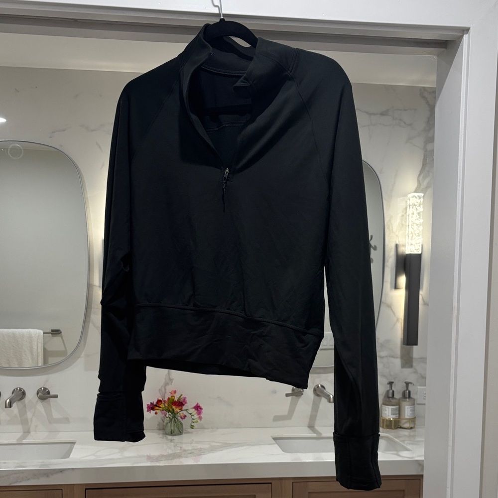 lululemon athletica Black Half-Zip Pullover Sweatshirt